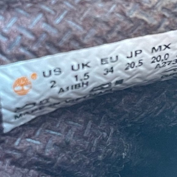 Timberland Youth Kids Size 2 Classic 6 inch Burgundy Red Premium Leather Boots - Picture 12 of 12